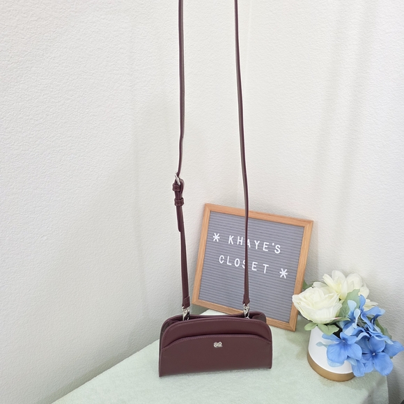 Authentic House Of Little Bunny Sushi Wallet On Chain Bag In Burgundy - Picture 6 of 6